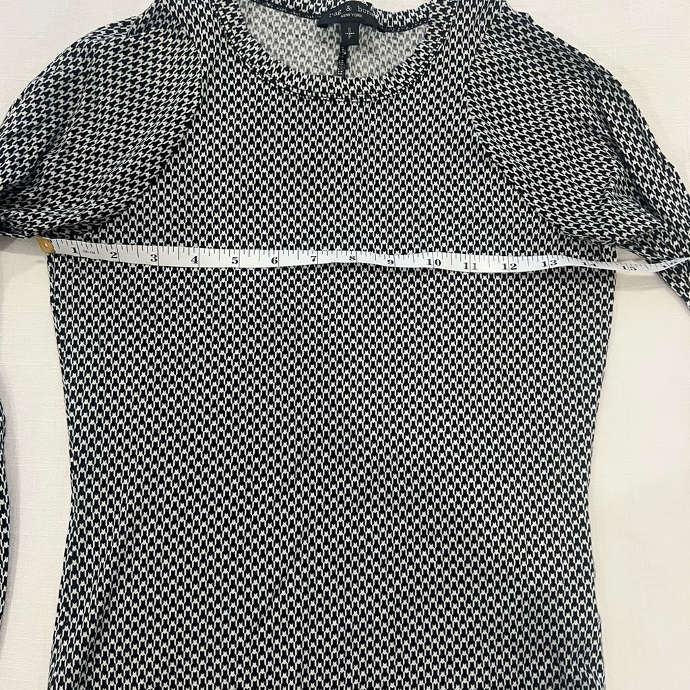 Rag & Bone Houndstooth Pattern Top - Size Small - image 5